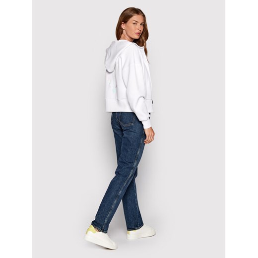 Guess Bluza Scuba V2GQ20 FL04P Biały Regular Fit Guess S okazja MODIVO