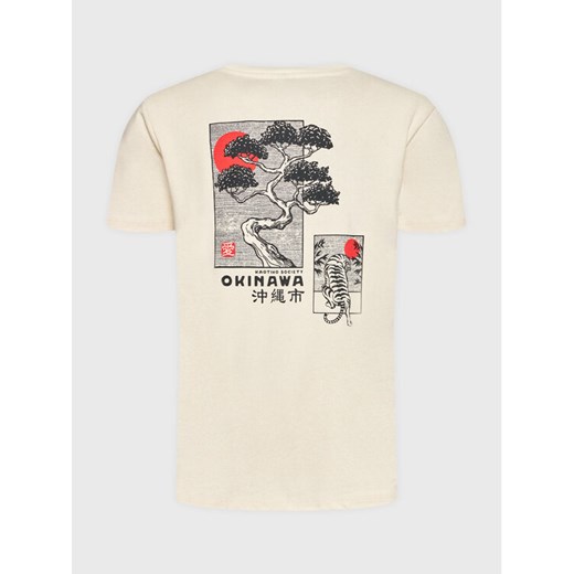 Kaotiko T-Shirt Okinawa Japan AL040-01-G002 Beżowy Relaxed Fit Kaotiko M MODIVO