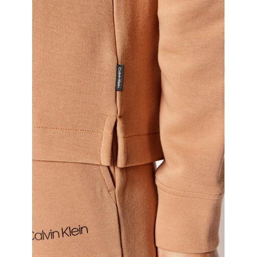 Calvin Klein Bluza Mini K20K203001 Brązowy Regular Fit Calvin Klein XS wyprzedaż MODIVO