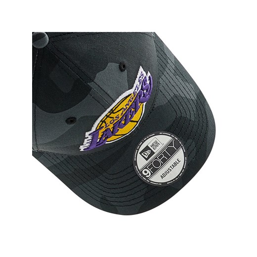 New Era Czapka z daszkiem NBA Camo 9Forty Los Angeles Lakers 60240494 Czarny New Era OS MODIVO