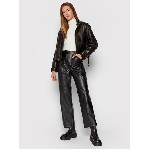 Imperial Kurtka skórzana V3025443 Czarny Regular Fit Imperial L okazja MODIVO