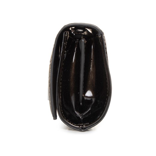 Kopertówka Armani Exchange elegancka z aplikacjami mała czarna matowa 