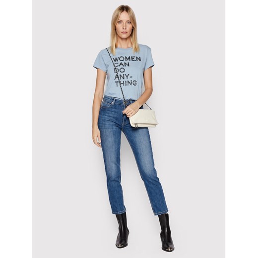 Zadig&Voltaire T-Shirt Walk Women Can Do Anything JWTS00049 Niebieski Regular Zadig&voltaire L MODIVO wyprzedaż