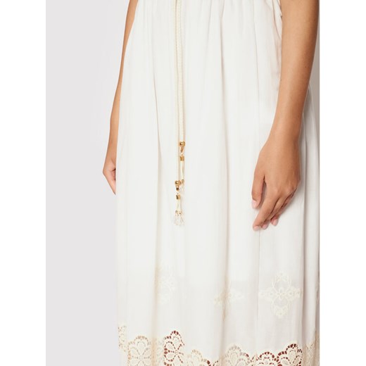 Rinascimento Sukienka letnia CFC0103454003 Biały Regular Fit Rinascimento M promocja MODIVO