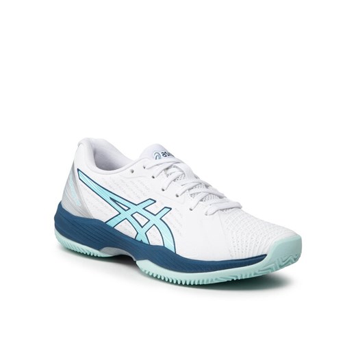 Asics Buty Solution Swift Ff Clay 1042A198 Biały 41_5 okazyjna cena MODIVO