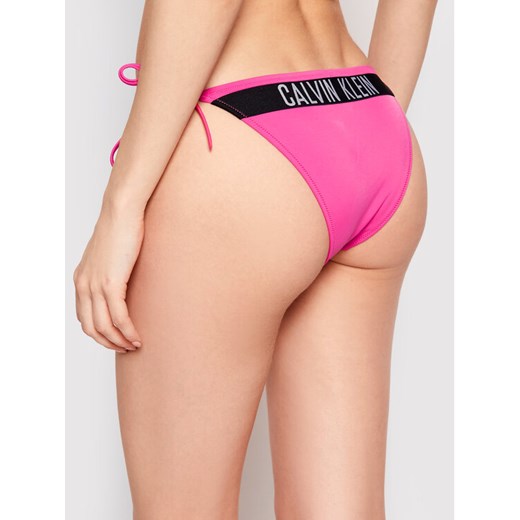 Calvin Klein Swimwear Dół od bikini KW0KW01230 Różowy S MODIVO okazja