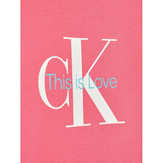 Calvin Klein Jeans T-Shirt Pride Monogram Logo IU0IU00339 Różowy Regular Fit 14Y wyprzedaż MODIVO