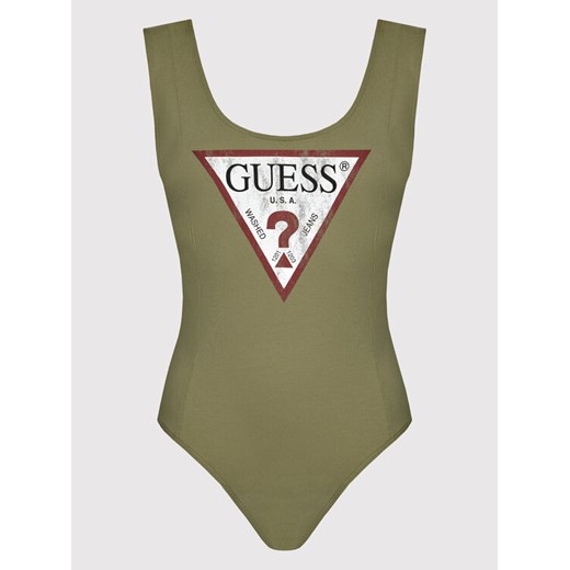 Guess Body Scoop Classic W81I08 R49A2 Zielony Slim Fit Guess XS MODIVO promocja