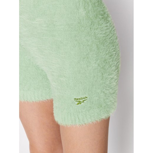 Reebok Szorty materiałowe Cozy Legging H46811 Zielony Fitted Fit Reebok Classic XL MODIVO okazyjna cena