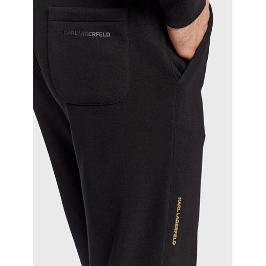 KARL LAGERFELD Spodnie dresowe 705427 524910 Czarny Regular Fit Karl Lagerfeld S wyprzedaż MODIVO