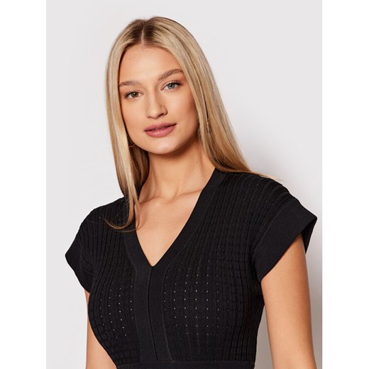 Morgan Sukienka dzianinowa 221-RMOLI Czarny Slim Fit Morgan L okazja MODIVO