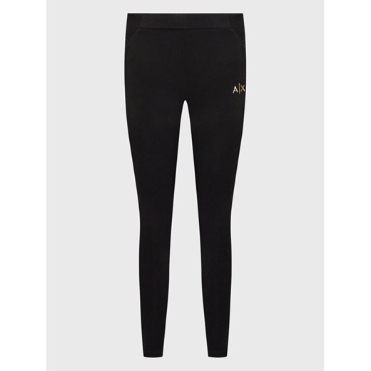 Armani Exchange Legginsy 6LYP84 YJ4WZ 1200 Czarny Slim Fit Armani Exchange XL okazyjna cena MODIVO