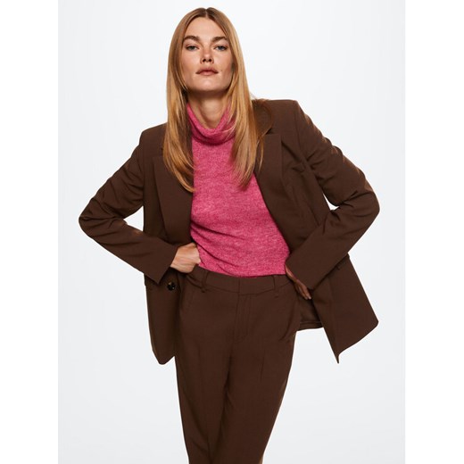 Mango Spodnie materiałowe Greta 37084377 Brązowy Regular Fit Mango 32 MODIVO okazyjna cena