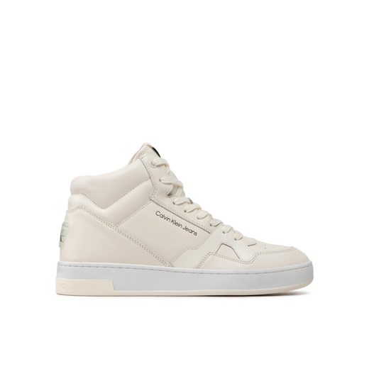 Calvin Klein Jeans Sneakersy Basket Cups Laceup High YM0YM00498 Beżowy 42 promocyjna cena MODIVO
