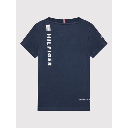 Tommy Hilfiger T-Shirt Multi Placement Tee KB0KB07288 D Granatowy Regular Fit Tommy Hilfiger 12Y promocja MODIVO