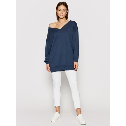 Tommy Jeans Bluza Tjw DW0DW09913 Granatowy Relaxed Fit Tommy Jeans S MODIVO promocyjna cena
