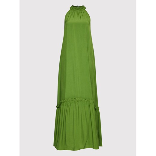 Sisley Sukienka codzienna 4B5FLV019 Zielony Relaxed Fit Sisley S promocyjna cena MODIVO