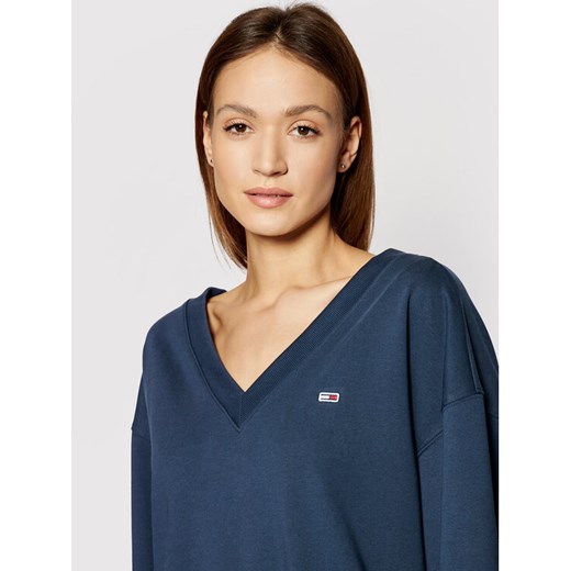 Tommy Jeans Bluza Tjw DW0DW09913 Granatowy Relaxed Fit Tommy Jeans S promocyjna cena MODIVO