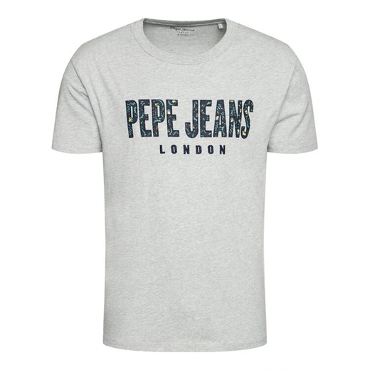 Pepe Jeans T-Shirt Salvador PM507273 Szary Relaxed Fit Pepe Jeans S okazja MODIVO