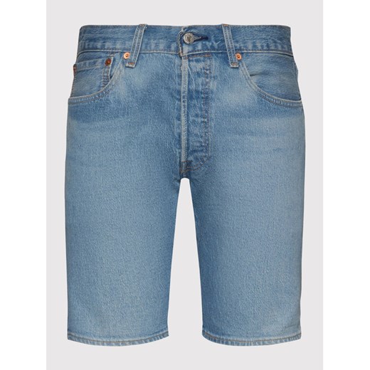 Levi's® Szorty jeansowe 501® 36512-0147 Niebieski Regular Fit 30 okazja MODIVO