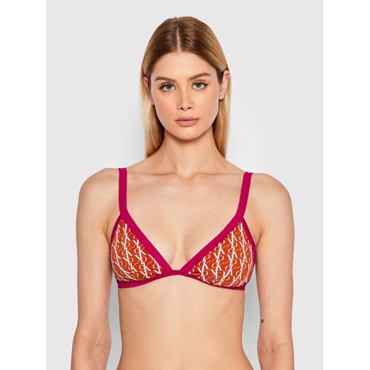 Calvin Klein Swimwear Góra od bikini Triangle KW0KW01747 Kolorowy S okazja MODIVO