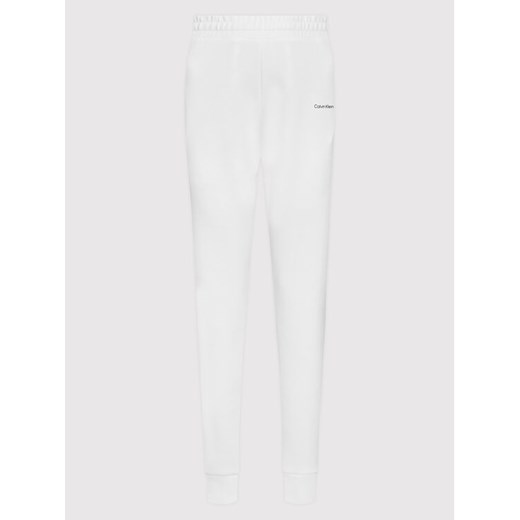 Calvin Klein Curve Spodnie dresowe Inclusive Micro Logo K20K204884 Biały Regular 5XL promocja MODIVO