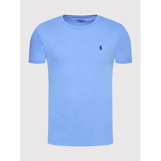 Polo Ralph Lauren T-Shirt 710671438230 Niebieski Custom Slim Fit Polo Ralph Lauren L okazja MODIVO