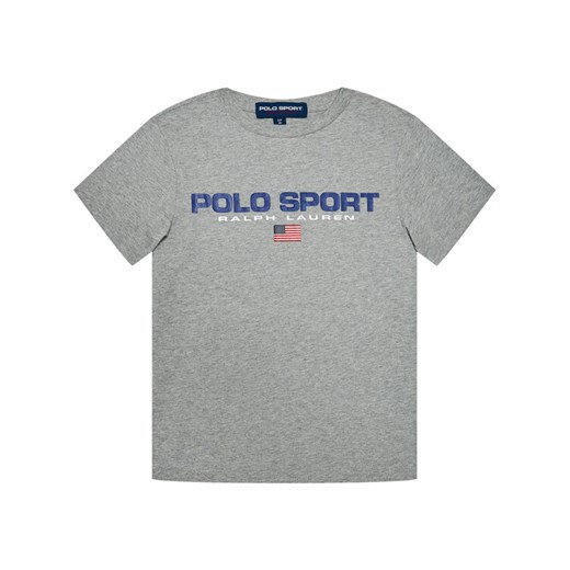 Polo Ralph Lauren T-Shirt Ss Cn 323795487003 Szary Regular Fit Polo Ralph Lauren S wyprzedaż MODIVO
