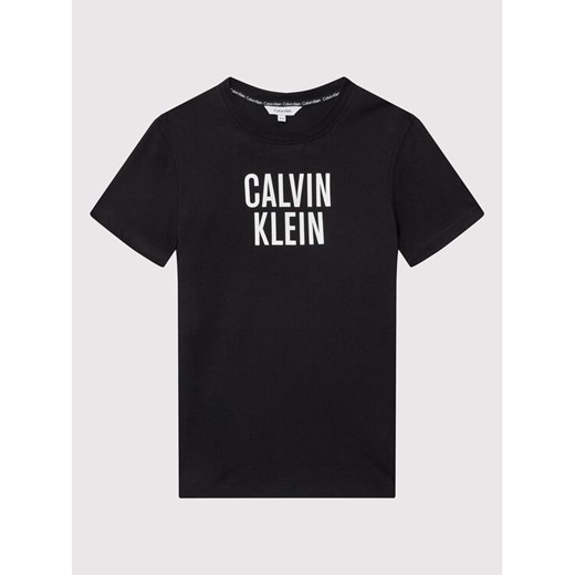 Calvin Klein Swimwear T-Shirt KV0KV00014 Czarny Regular Fit 8_10Y promocyjna cena MODIVO