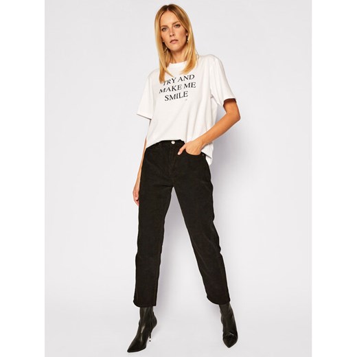 Tommy Jeans Spodnie materiałowe Harper DW0DW09186 Czarny Straight Fit Tommy Jeans 27_32 MODIVO wyprzedaż