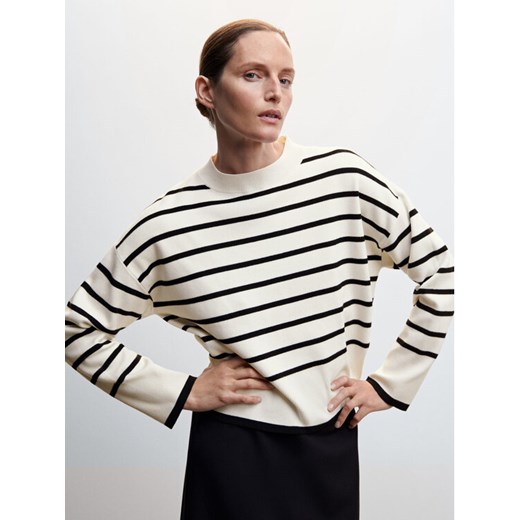 Mango Sweter Tortuga 47051280 Beżowy Oversize Mango XL MODIVO