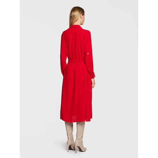 Imperial Sukienka koszulowa ACY3EGW Czerwony Regular Fit Imperial L okazyjna cena MODIVO