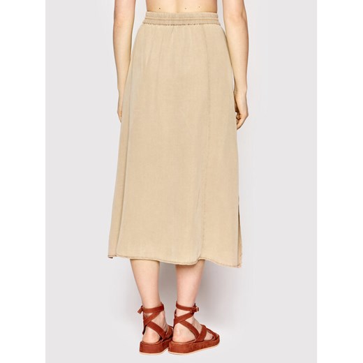 Tommy Hilfiger Spódnica midi WW0WW34103 Beżowy Relaxed Fit Tommy Hilfiger 46 MODIVO okazja