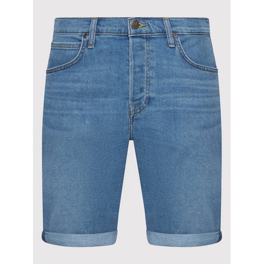 Lee Szorty jeansowe L73EMGLZ Niebieski Regular Fit Lee 38 promocja MODIVO