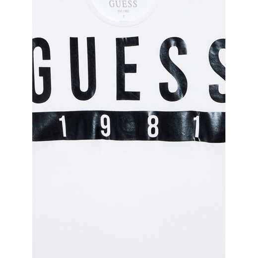 Guess T-Shirt J2RI08 KAPO0 Biały Regular Fit Guess 12Y promocja MODIVO