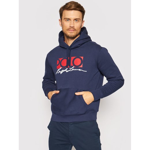 Polo Ralph Lauren Bluza Graphic Fleece 710843383001 Granatowy Regular Fit Polo Ralph Lauren XXL wyprzedaż MODIVO