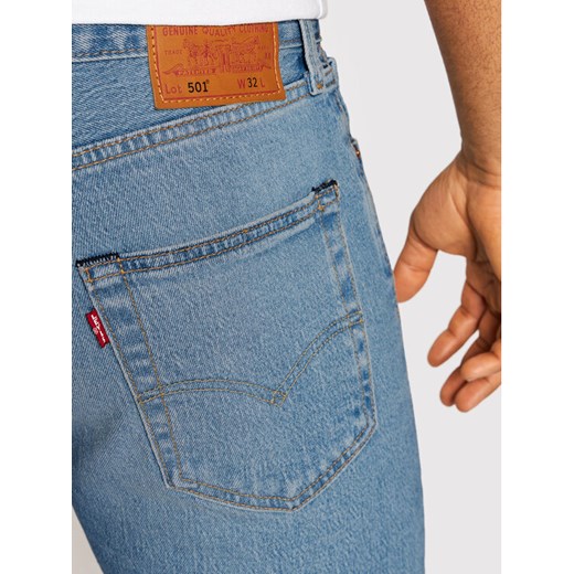 Levi's® Szorty jeansowe 501® 36512-0147 Niebieski Regular Fit 30 wyprzedaż MODIVO