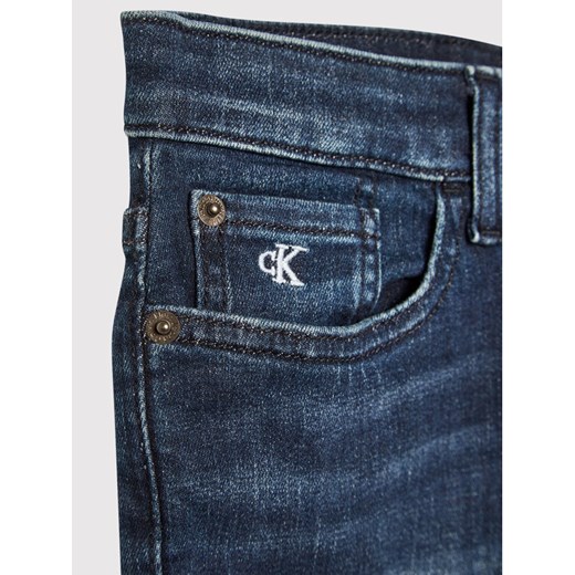Calvin Klein Jeans Jeansy Essential IB0IB01029 Niebieski Slim Fit 16 wyprzedaż MODIVO