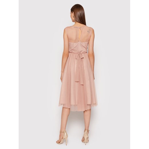 Rinascimento Sukienka koktajlowa CFC0104679003 Różowy Regular Fit Rinascimento XL okazyjna cena MODIVO