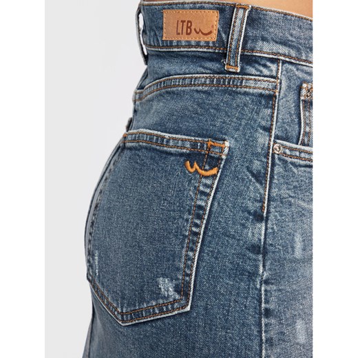 LTB Spódnica jeansowa Serissa 61026 15250 Niebieski Regular Fit XL promocyjna cena MODIVO