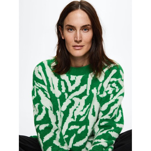 Mango Sweter Tigre 37045930 Kolorowy Oversize Mango M MODIVO okazyjna cena