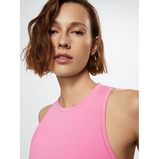 Mango Top Gimme 37051296 Różowy Slim Fit Mango S promocyjna cena MODIVO