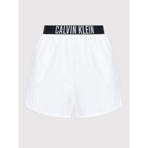 Calvin Klein Swimwear Szorty plażowe KW0KW01777 Biały Regular Fit XL wyprzedaż MODIVO