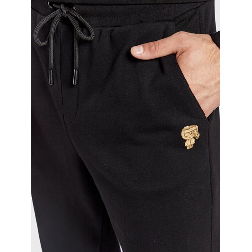 KARL LAGERFELD Spodnie dresowe 705427 524910 Czarny Regular Fit Karl Lagerfeld XXL wyprzedaż MODIVO