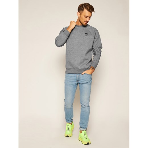 Under Armour Bluza Ua Rival Fleece Crew 1357096 Szary Regular Fit Under Armour M okazyjna cena MODIVO