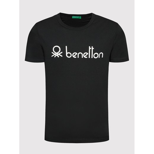 United Colors Of Benetton T-Shirt 3I1XU100A Czarny Regular Fit United Colors Of Benetton M wyprzedaż MODIVO