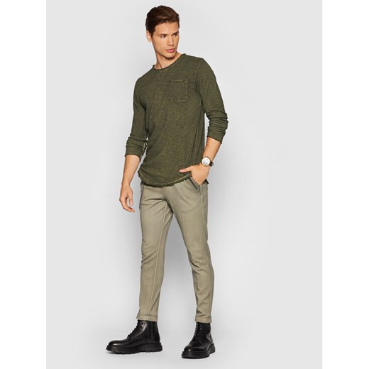 Tigha Longsleeve Chibs P. 103961 Zielony Regular Fit Tigha M okazja MODIVO