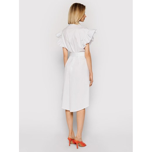 Rinascimento Sukienka koszulowa CFC0017915002 Biały Regular Fit Rinascimento XS okazyjna cena MODIVO