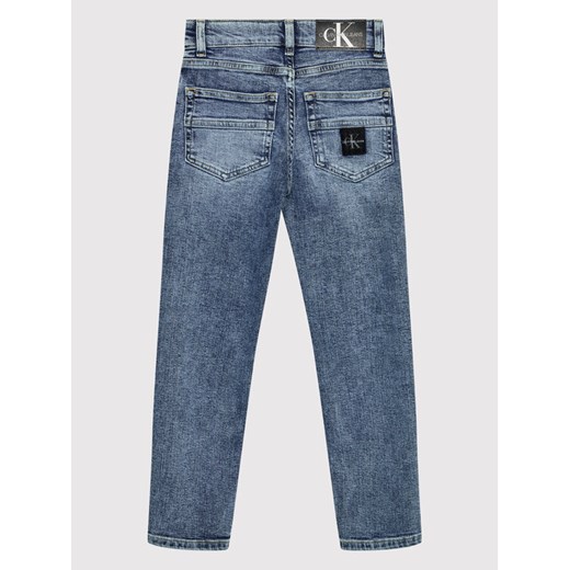 Calvin Klein Jeans Jeansy IB0IB01075 Niebieski Regular Fit 10Y okazyjna cena MODIVO