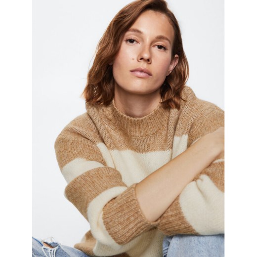 Mango Sweter CarioQue 37017740 Beżowy Oversize Mango L MODIVO promocyjna cena